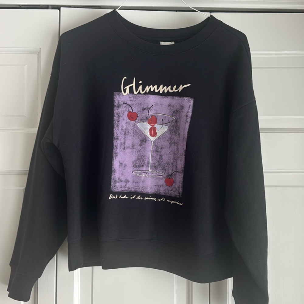 Maeve Natalie B “Glimmer” sweatshirt from anthropology.